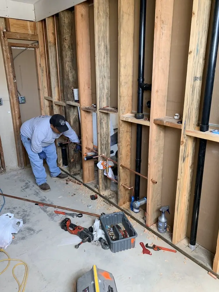 Commercial rough-in plumbing for Gas Line Repair in Willmore City